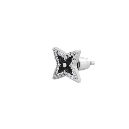 LOST STAR – Boucles d’oreilles Étoile 9 mm en Argent 925