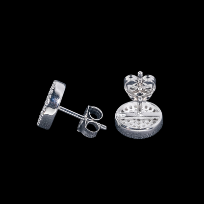 DENEB - Boucles d'oreilles rondes en Moissanite VVS1 - Argent 925