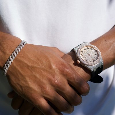 CRISTAL ARABICA - Montre Automatique Moissanite VVS1