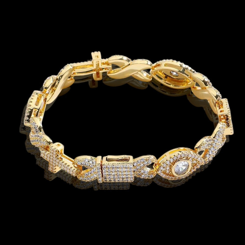 JURYX - Bracelet Oeil 10mm - Or jaune