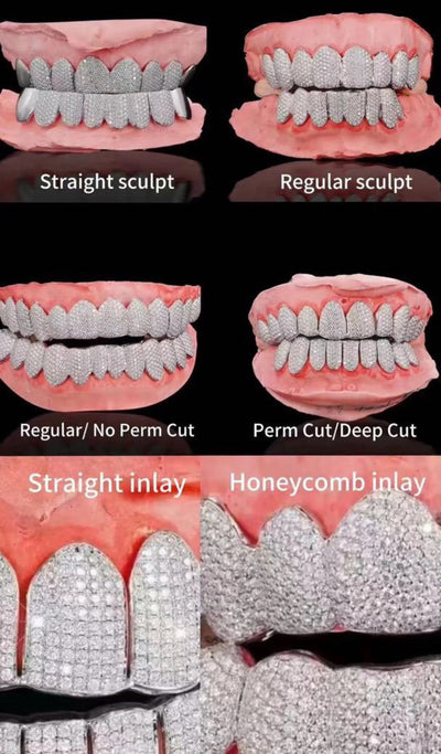 GRILLZ ARGENT 925 Moissanite VVS1