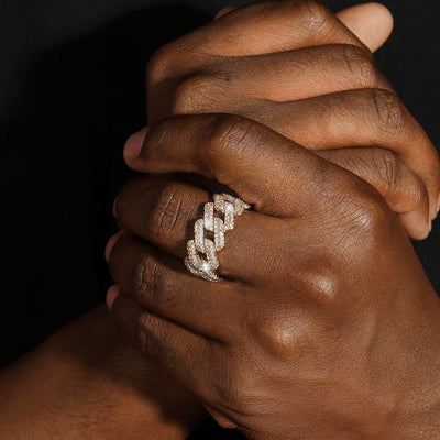 AURIGA - Bague Cubaine 11mm - Or - Maison Brillance