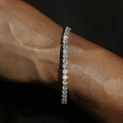 CELESTIA - Bracelet de Tennis 2 à 6,5 mm - Moissanite VVS1 Argent 925 - Maison Brillance