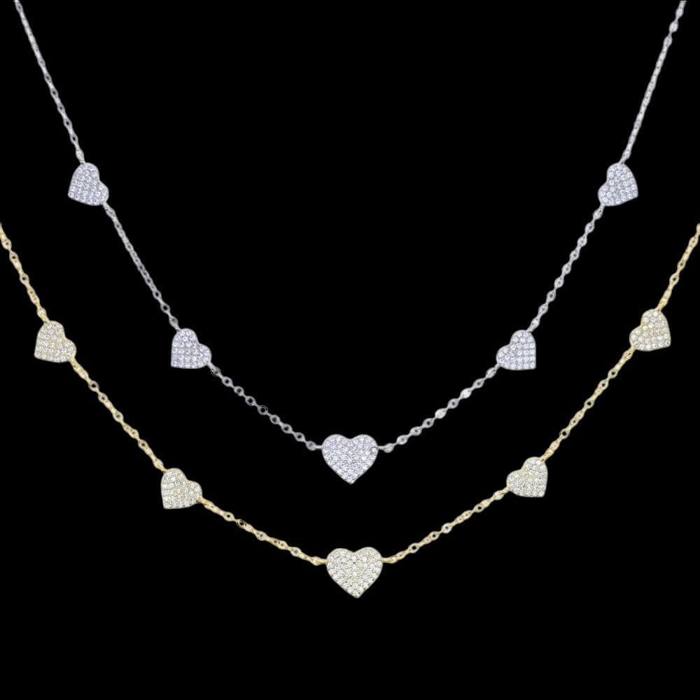 Chyso - Or blanc collier Maison Brillance 