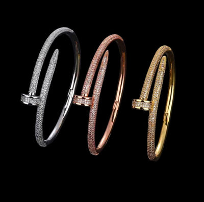 CLOUCHXY - Bracelet Clou - Or - Maison Brillance