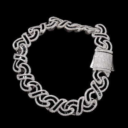 Doriny - Or blanc Bracelet Maison Brillance 