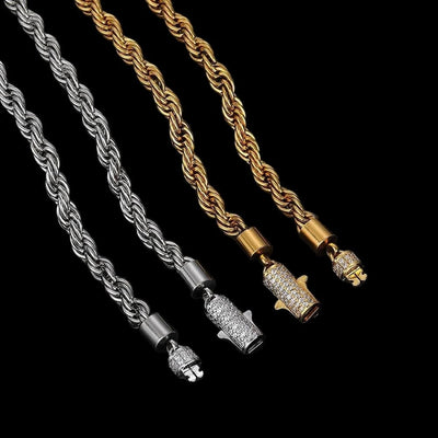 FALIS - Chaîne Torsadée 6mm - Acier inoxydable - Maison Brillance