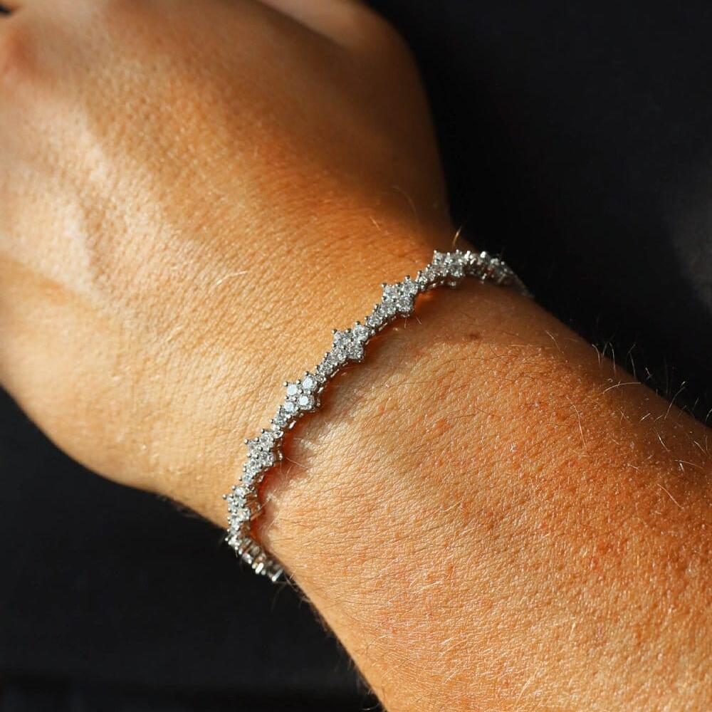 FRYSA - Bracelet de Tennis Rosier 6,5 mm - Or Blanc Bracelet Maison Brillance 