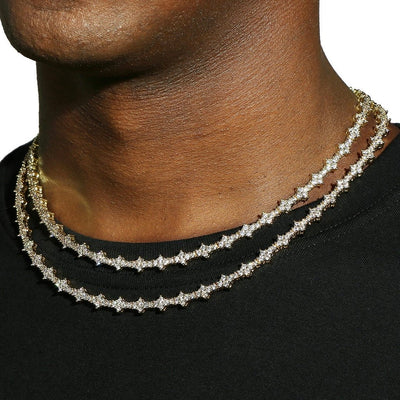 FRYSA - Collier de Tennis Rose 6,5 mm - Or - Maison Brillance