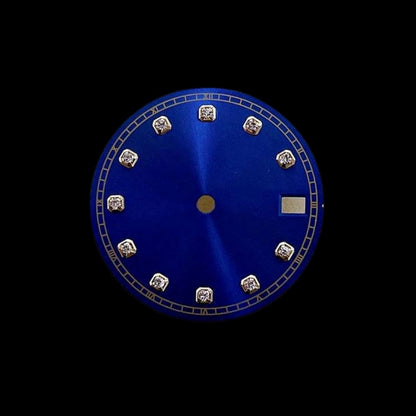 Graffiti - Montre Automatique en Acier Inoxydable Montre Maison Brillance Bleu Avec 39mm