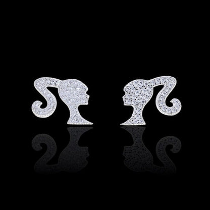 Hory - Or blanc boucles d'oreilles Maison Brillance 