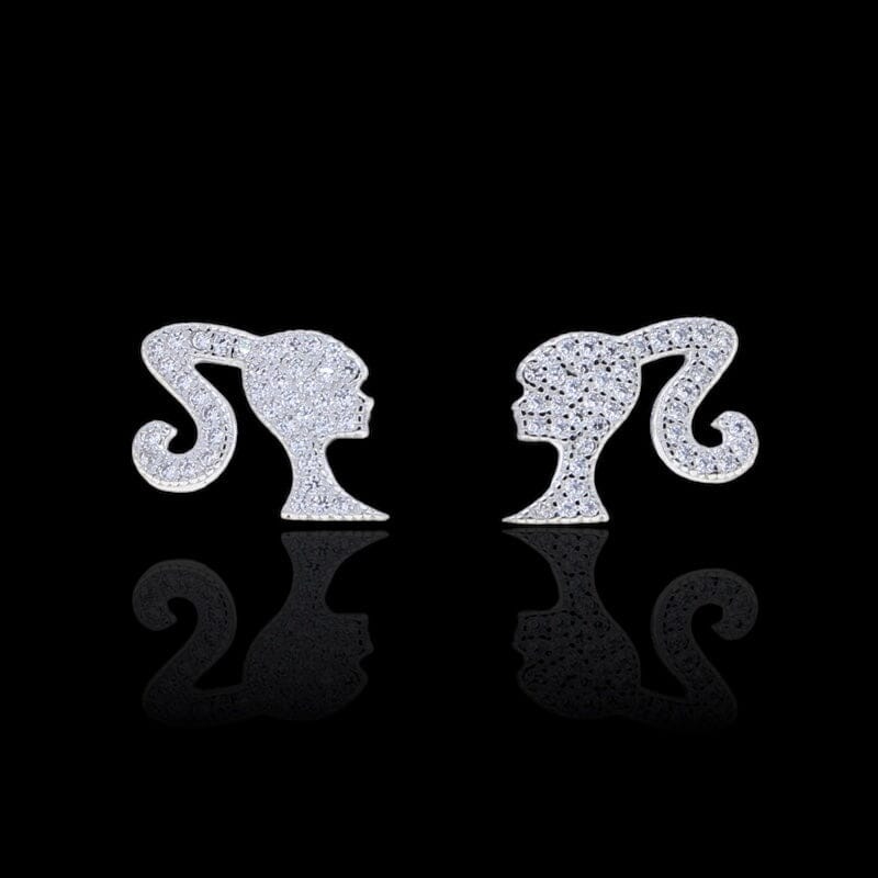 Hory - Or blanc boucles d'oreilles Maison Brillance 