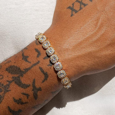 Hydra - Bracelet Cluster de Tennis 10 mm - Or - Maison Brillance