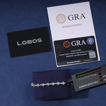 FRYSA - Bracelet de Tennis Rose Moissanite VVS1 - Argent 925