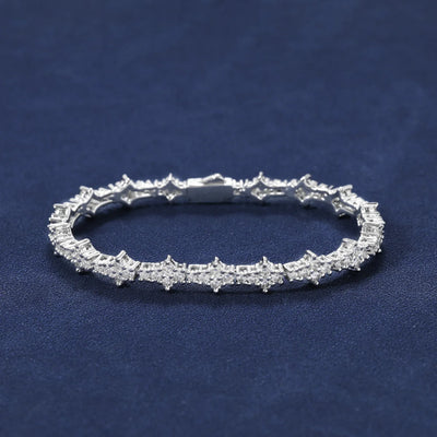 FRYSA - Bracelet de Tennis Rose Moissanite VVS1 - Argent 925