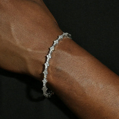 FRYSA - Bracelet de Tennis Rose Moissanite VVS1 - Argent 925