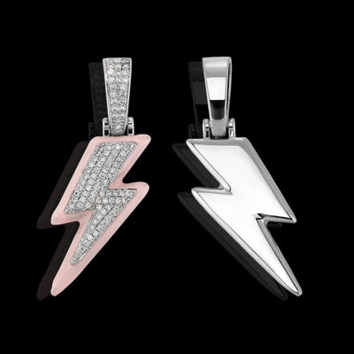 JOYA - Chaîne Torsadée avec Pendentif Éclair - Or - Maison Brillance