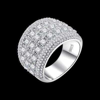 LYRA - Bague sertie 3mm - Or Blanc - Maison Brillance