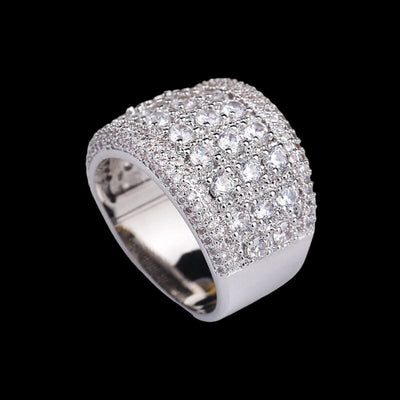 LYRA - Bague sertie 3mm - Or Blanc - Maison Brillance