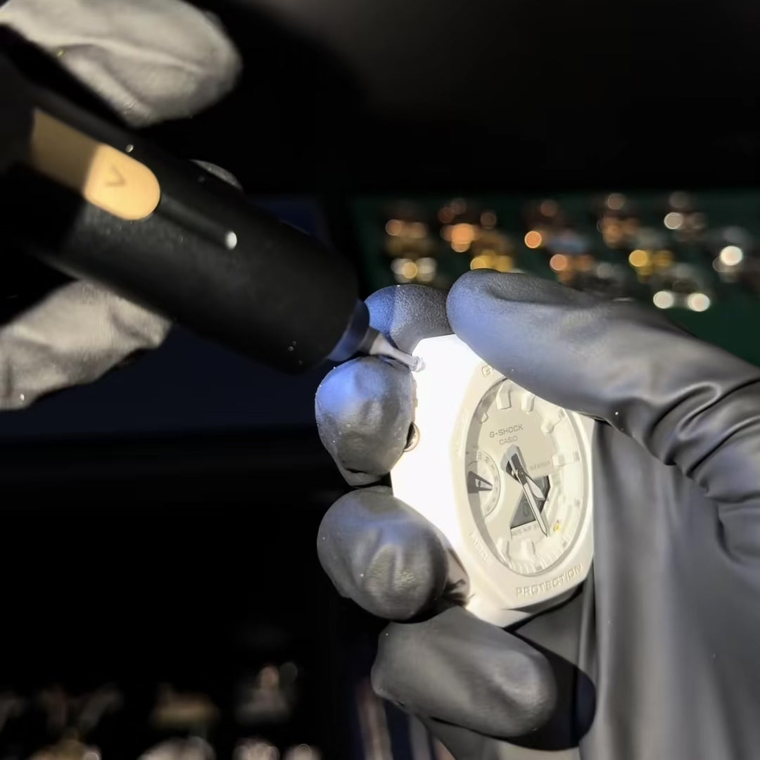 Load video: G-ICE - Cadran pour G-SHOCK - Moissanite VVS1