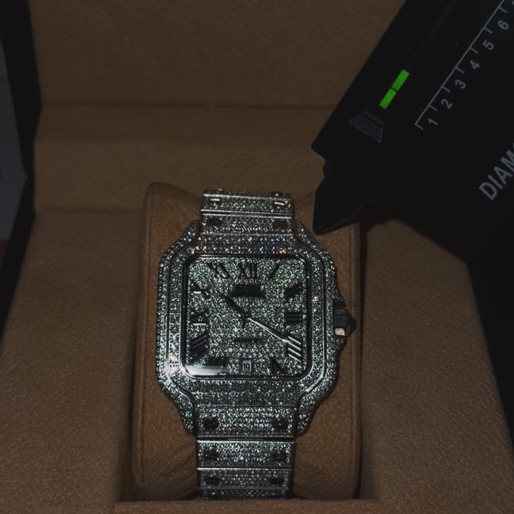 NOCTIS - Montre Automatique FULL Moissanite VVS1