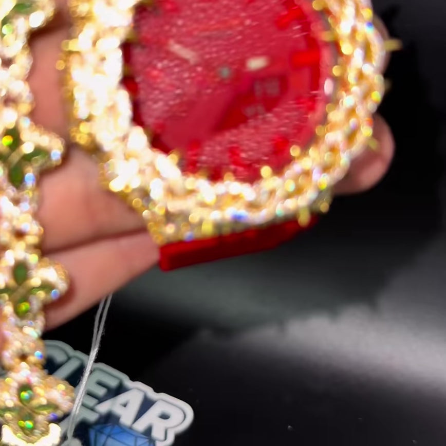 Load video: G-ICE RONCES - Cadran pour G-SHOCK - Moissanite VVS1