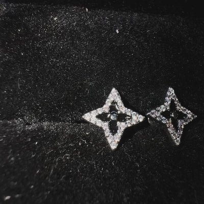 LOST STAR – Boucles d’oreilles Étoile 9 mm en Argent 925