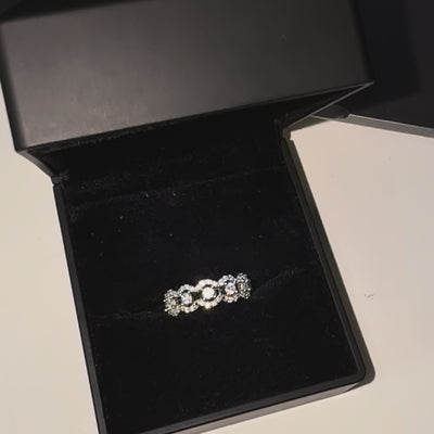 CELESTIAL LACE – Bague Ajourée en Moissanite VVS1 et Argent 925