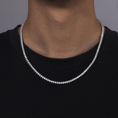 PROCYON - Chaîne de Tennis 2 à 5 mm - Moissanite VVS1 Argent 925 - Maison Brillance