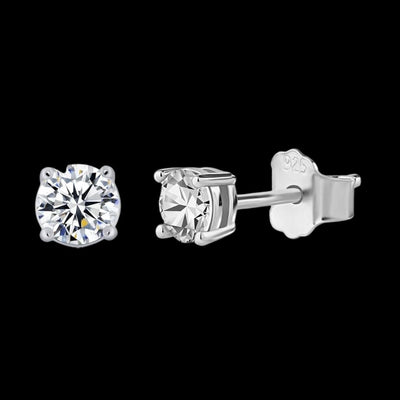 SIRIUS - Puces d'Oreilles - Moissanite VVS1 Argent 925 - Maison Brillance