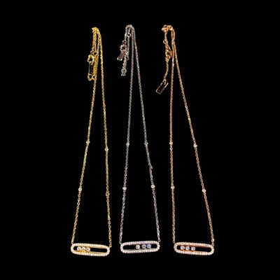 SORAS - Collier Triple Pierre - Argent 925 - Maison Brillance