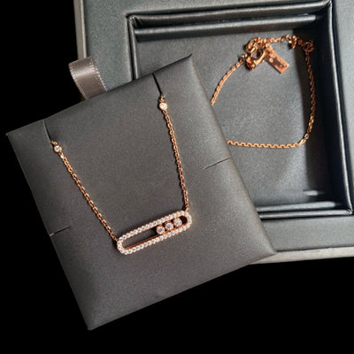 SORAS - Collier Triple Pierre - Argent 925 - Maison Brillance