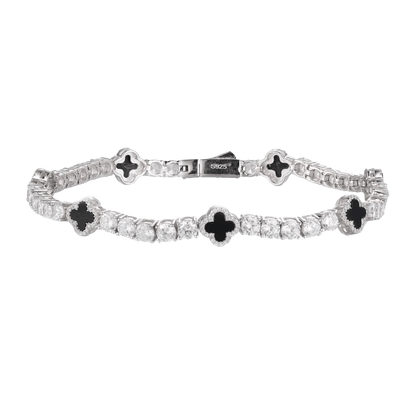 STARY - Chaîne + Bracelet de Tennis étoile 4mm - Or