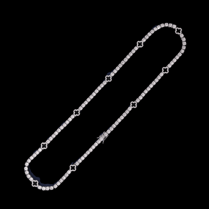 STARY - Chaîne + Bracelet de Tennis étoile 4mm - Or