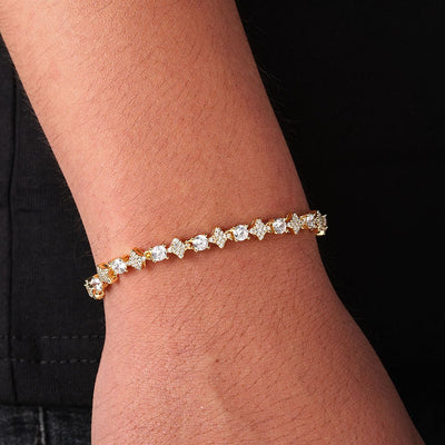 STURLYS - Bracelet Étoile 6mm - Or Jaune - Maison Brillance