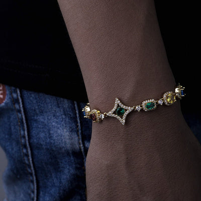 TRAWO - Bracelet étoile 10 mm - Or - Maison Brillance