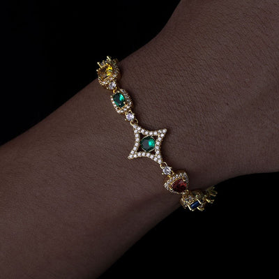 TRAWO - Bracelet étoile 10 mm - Or - Maison Brillance