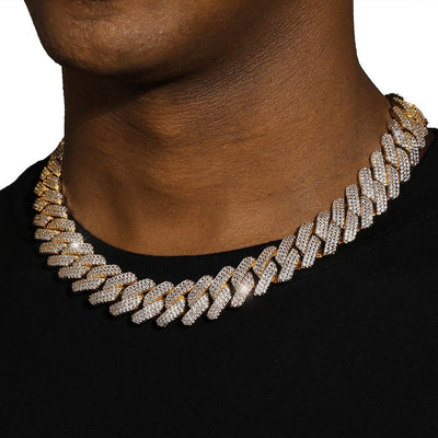 TYLAS - Chaîne Cubaine 2cm - Or - Maison Brillance