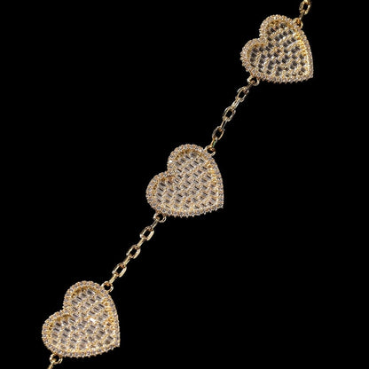 TYNOS - Bracelet Coeur - Or - Maison Brillance