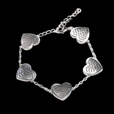 TYNOS - Bracelet Coeur - Or blanc - Maison Brillance
